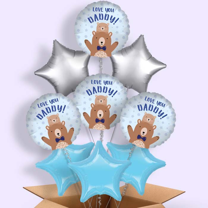 Love you Daddy Bear Balloon in a Box - 9 Balloon | Small Indoor Plants