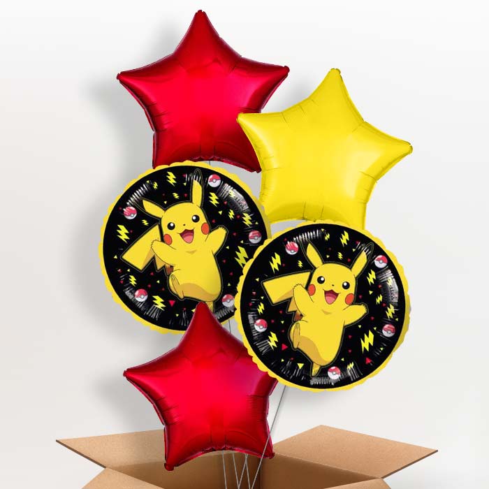 Pokemon Pikachu Helium Balloon in a Box - 5 Balloon | Small Indoor Plants
