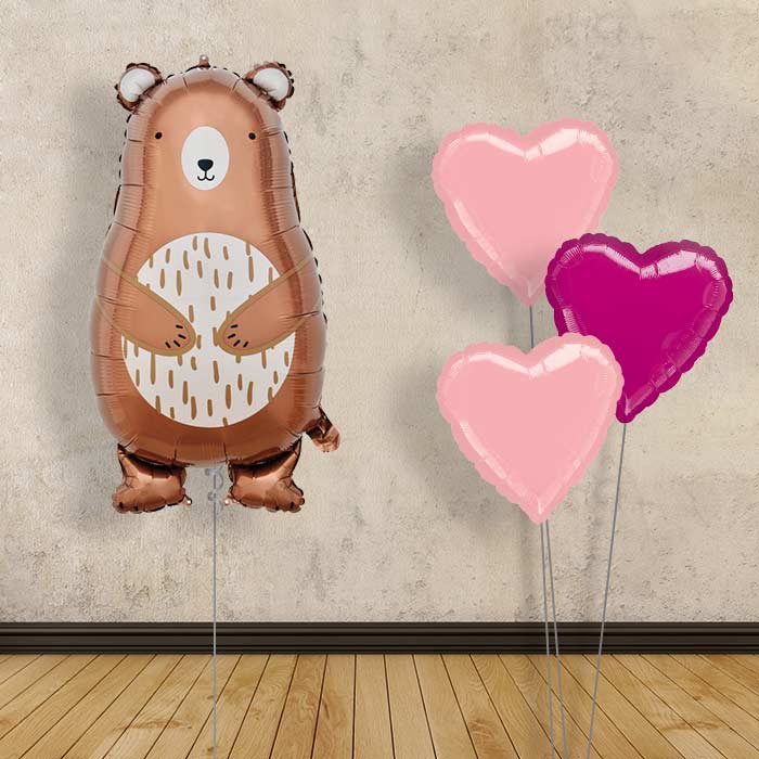 Mummy Bear Balloon Bouquet Delivery