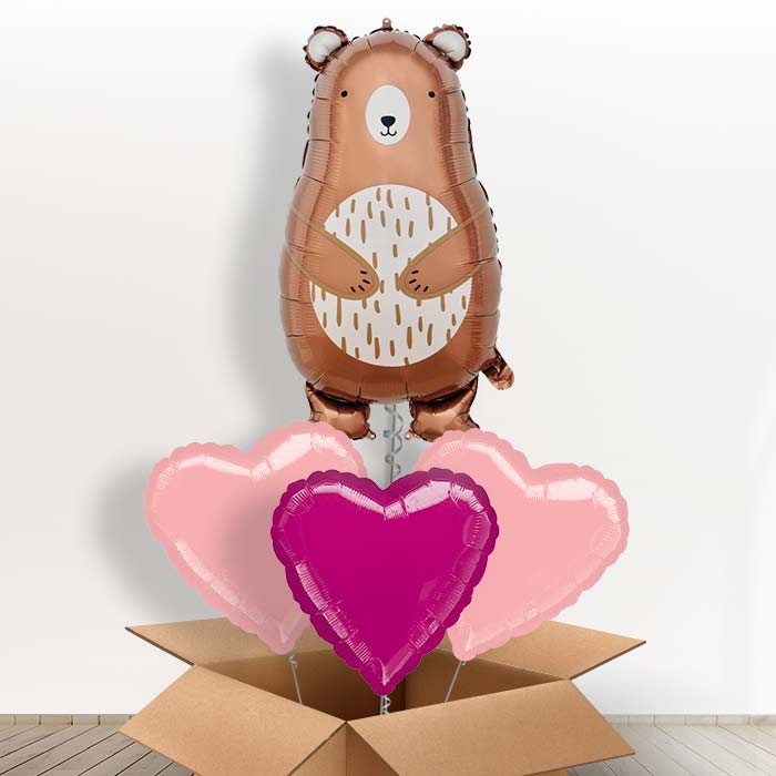 Mummy Bear Foil Balloon in a Box