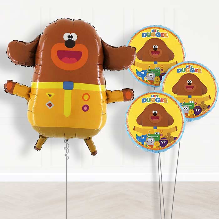 Hey Duggee Inflated Helium Balloons Delivered - Themed Bouquet | Small Indoor Plants
