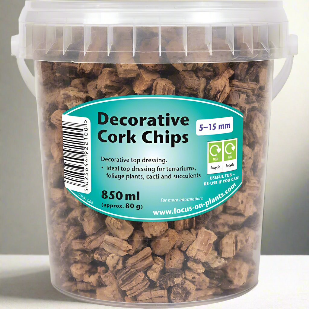 Decorative Cork Chips for Plant Pots 5-15 mm 850 ml