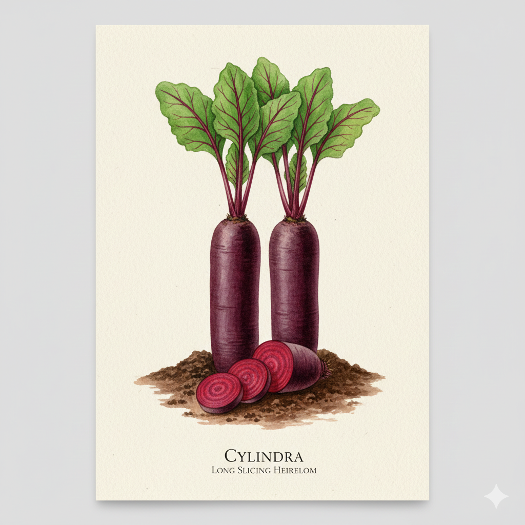 Cylindra Beetroot Seeds - Grow Perfectly Uniform, Delicious Beets at Home