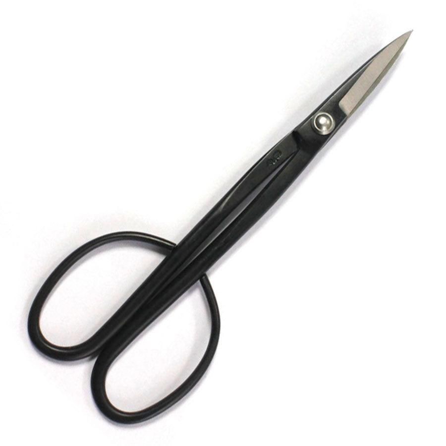 Japanese Premium Ryuga Black Carbon Steel Long Handle Bud Scissors 210mm | With Case