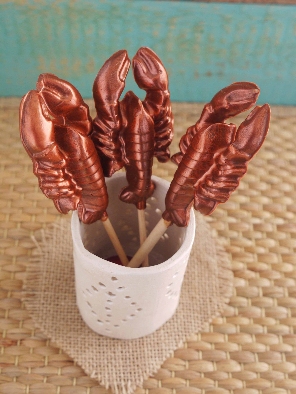 Milk Chocolate Lobster Lollipop - Handmade