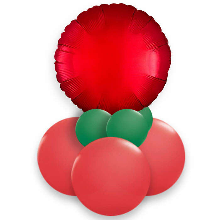 P-BOX-CP-REDGREEN-CIRCLE-Red-and-Green-Table-Centrepiece