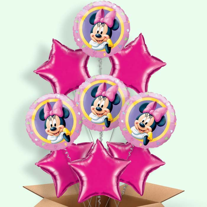 Pink Minnie Mouse Helium Balloon in a Box - 9 Balloon | Small Indoor Plants