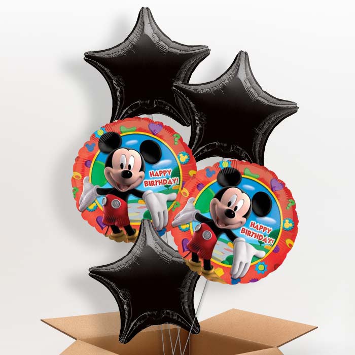 Mickey Mouse Happy Birthday Balloon in a Box - 5 Balloon | Small Indoor Plants