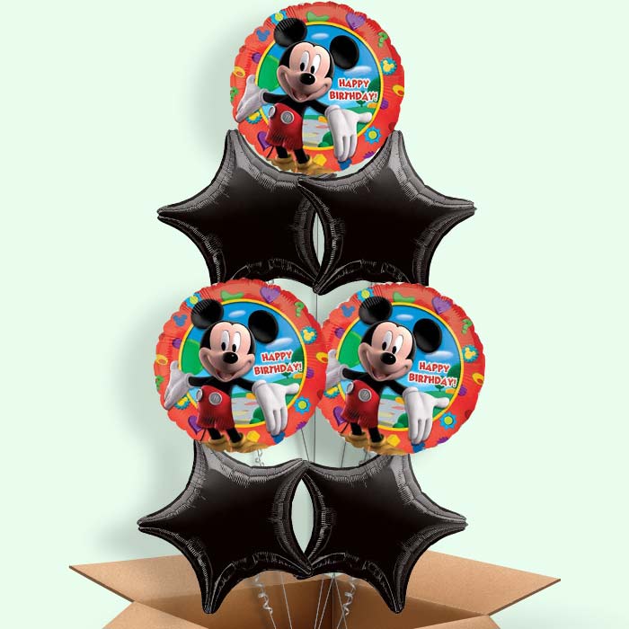 Mickey Mouse Happy Birthday Balloon in a Box - 7 Balloon | Small Indoor Plants