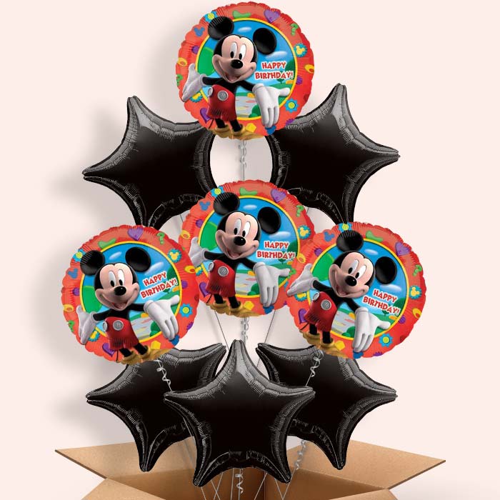 Mickey Mouse Happy Birthday Balloon in a Box - 9 Balloon | Small Indoor Plants