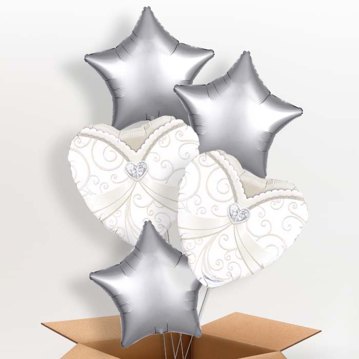 Wedding Dress Balloons in a Box