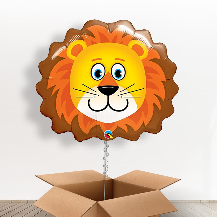 Giant Head Lion Balloon in a Box - Giant Balloon | Small Indoor Plants