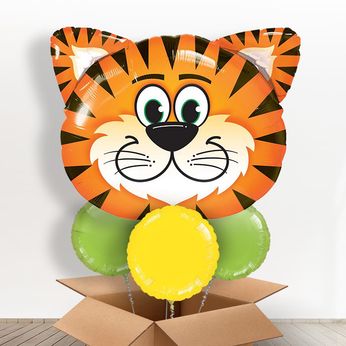 Giant Head Tiger Balloon in a Box