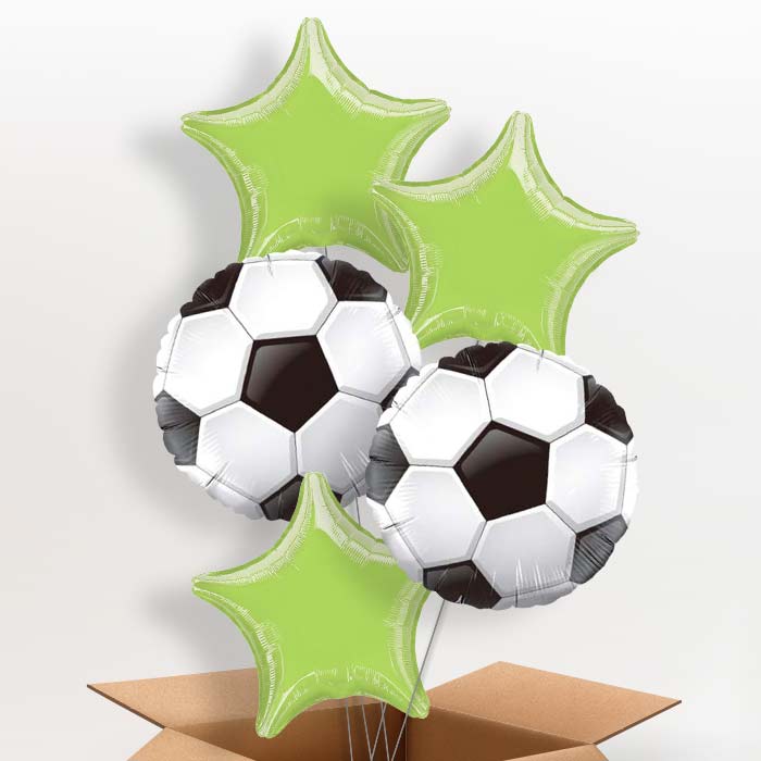 Football Foil Balloons in a Box - 5 Balloon | Small Indoor Plants