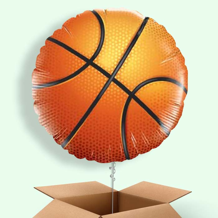 Basketball Helium Balloons in a Box - 1 Balloon | Small Indoor Plants