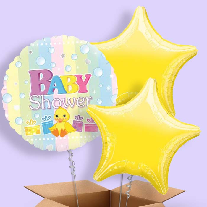Baby Shower Helium Balloon in a Box (Duck)