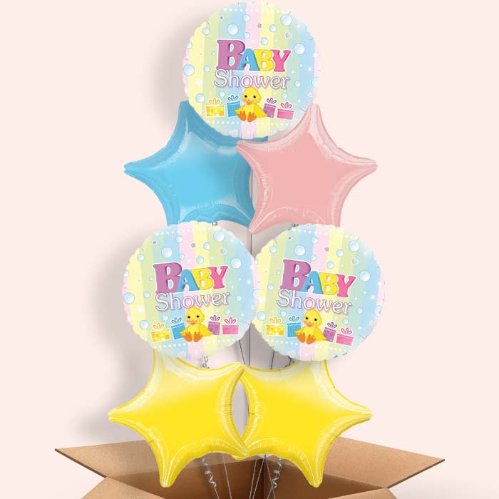 Baby Shower Helium Balloon in a Box (Duck)