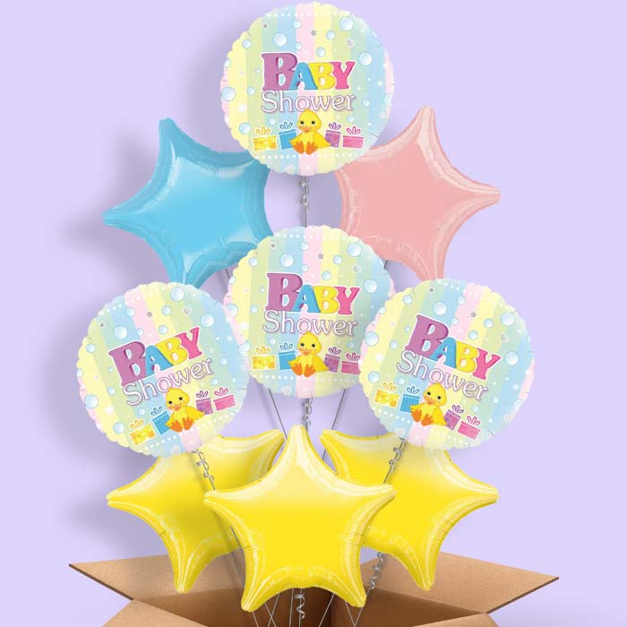 Baby Shower Helium Balloon in a Box (Duck)