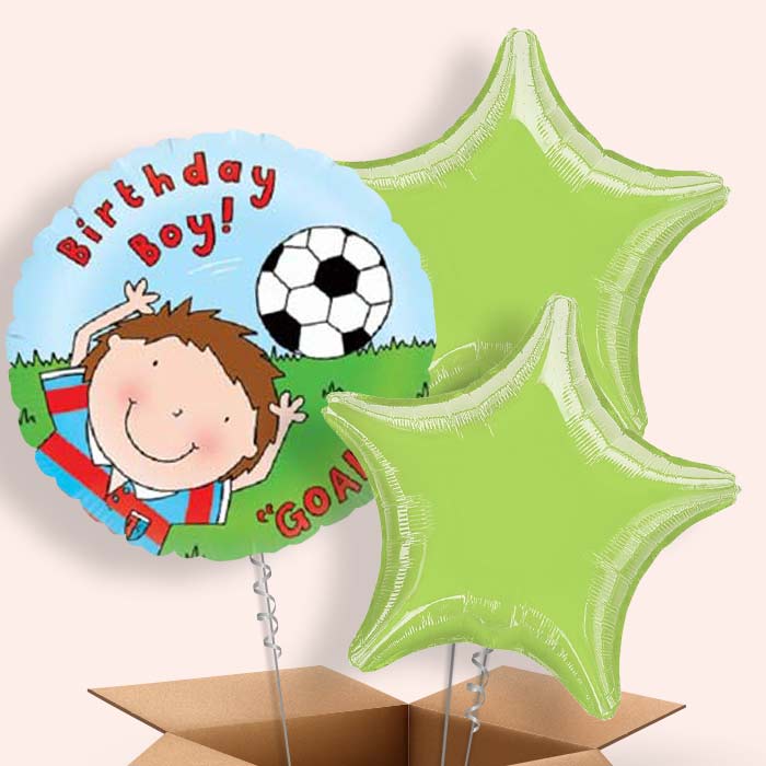 Football Birthday Boy Balloons Delivered