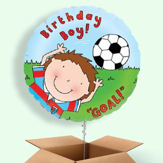 Football Birthday Boy Balloons Delivered - 1 Balloon | Small Indoor Plants