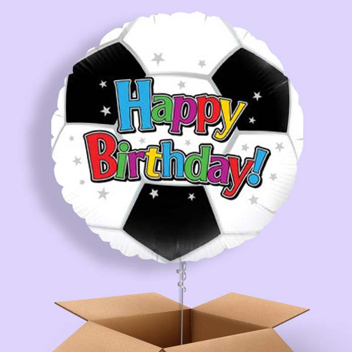 Football Birthday Balloons in a Box - 1 Balloon | Small Indoor Plants