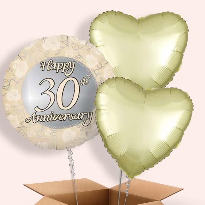 30th Wedding Anniversary Balloon in a Box