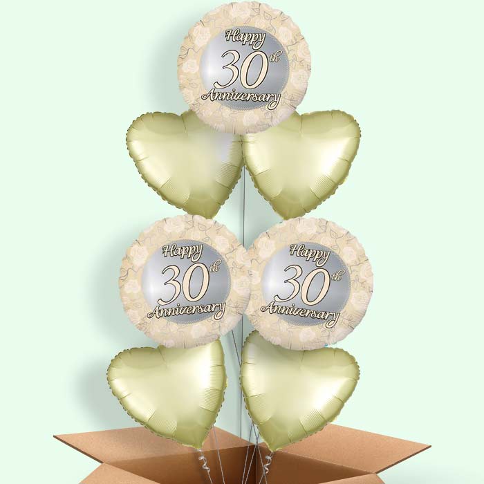 30th Wedding Anniversary Balloon in a Box