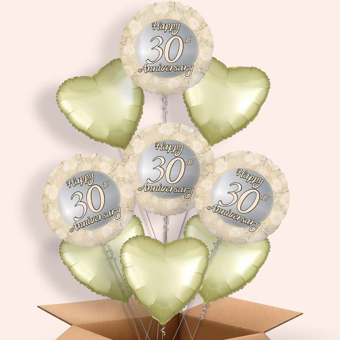 30th Wedding Anniversary Balloon in a Box
