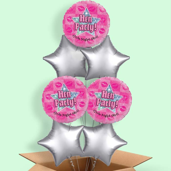 Hen Party Balloons in a Box (Night Out)