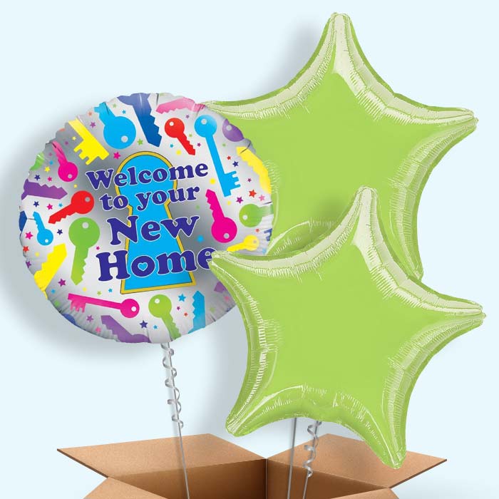 Welcome to Your New Home 3 Balloon Bouquet in a Box