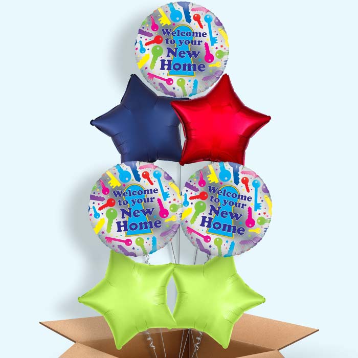 Welcome to Your New Home Balloons in a Box