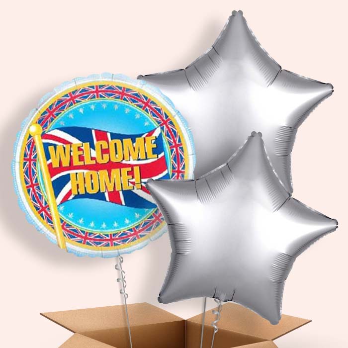 Welcome Home Balloons in a Box (Union)