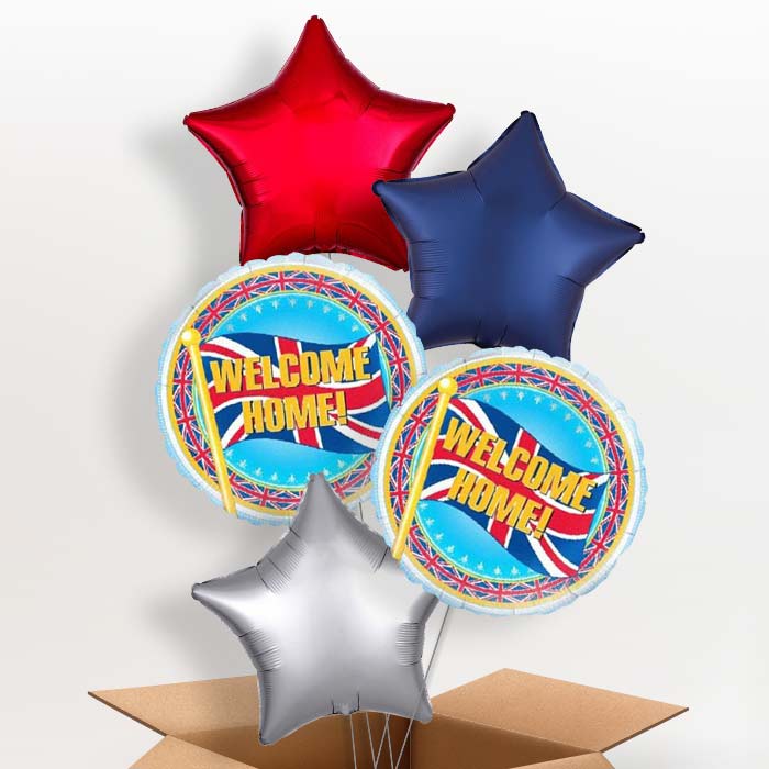 Welcome Home Balloons in a Box (Union)