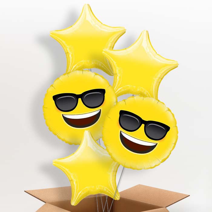 Cool | Sunglasses Emoji Balloon in a Box