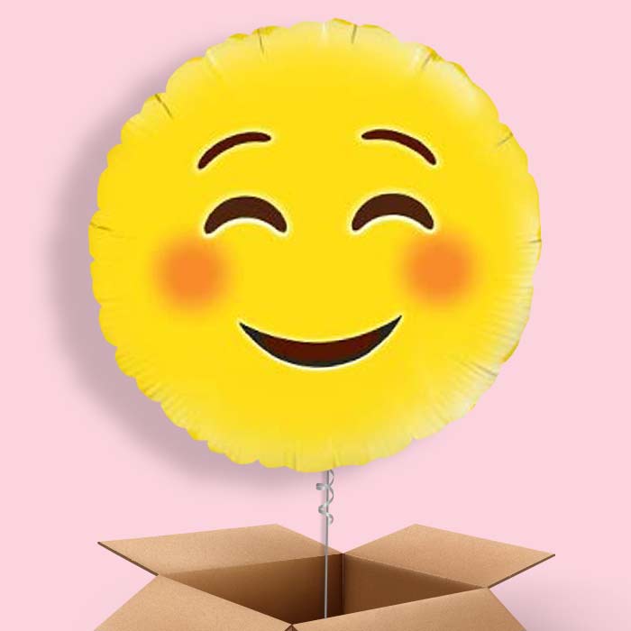 Emoji Smiling Eyes Balloon in a Box - 1 Balloon | Small Indoor Plants