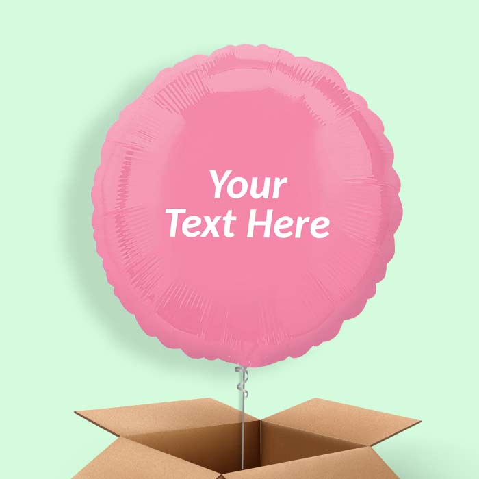 Bright Pink Plain Coloured Circle Balloon in a Box - 1 Balloon | Small Indoor Plants