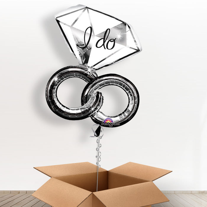 I Do Balloons in a Box - Wedding Ring - Giant Balloon | Small Indoor Plants