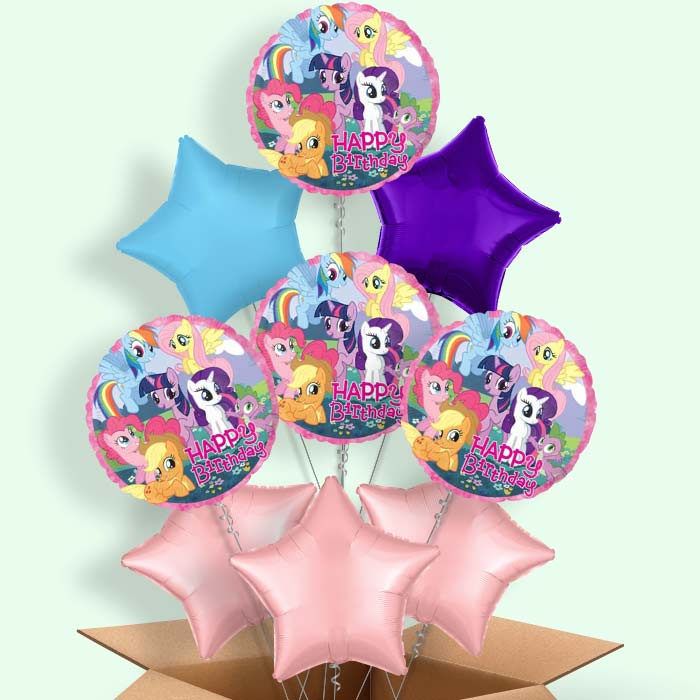 My Little Pony Balloons in a Box (Happy Birthday) - 9 Balloon | Small Indoor Plants
