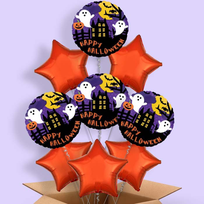 Halloween Balloon in a Box (Bat) - 9 Balloon | Small Indoor Plants