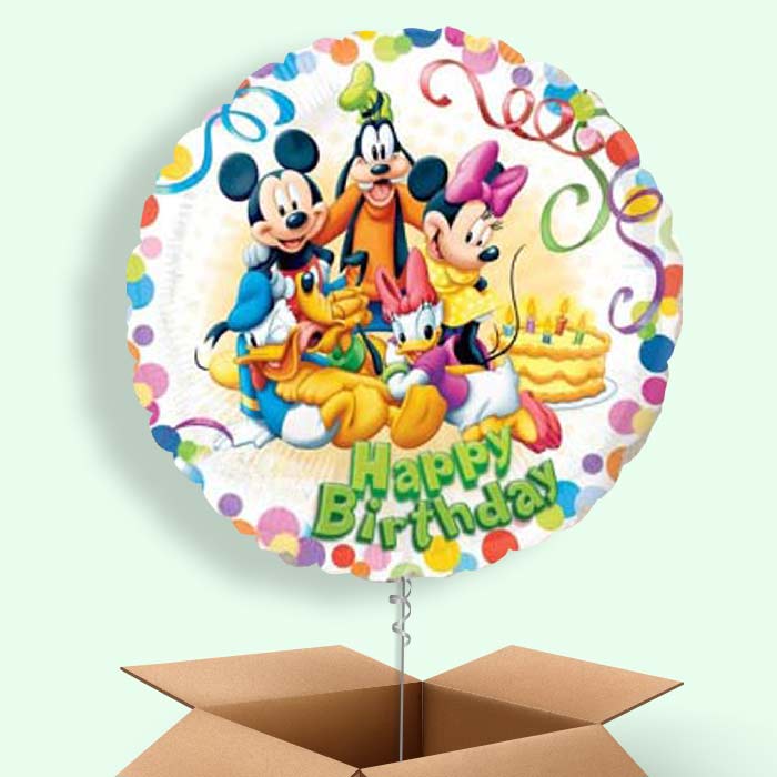 Mickey Mouse Balloon in a Box (Friends) - 1 Balloon | Small Indoor Plants