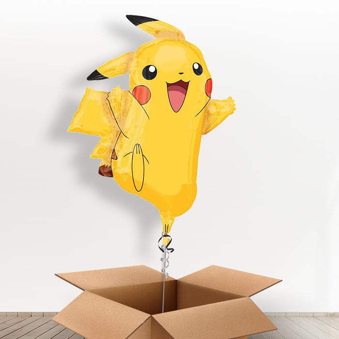Giant Balloon Pikachu in a Box Gift - Giant Balloon | Small Indoor Plants