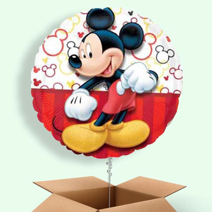 Mickey Mouse Foil Balloon in a Box (Red) - 1 Balloon | Small Indoor Plants