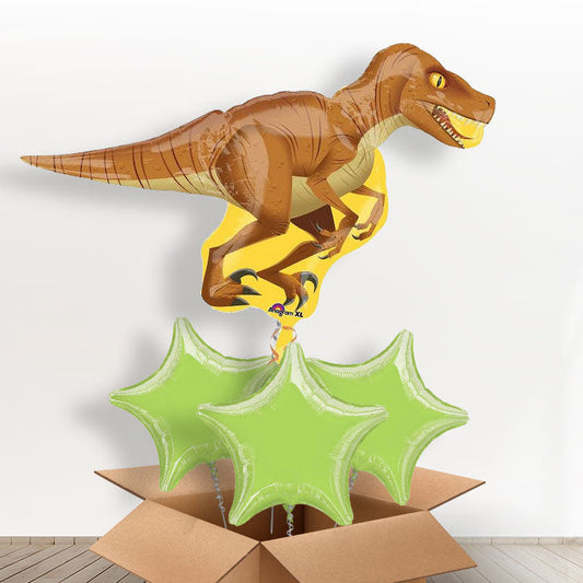 Raptor Giant Balloon Dinosaur in a Box - With 3 Themed Balloons | Small Indoor Plants