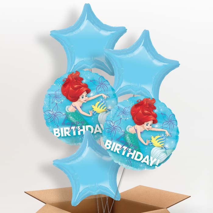 Ariel Birthday Balloons in a Box