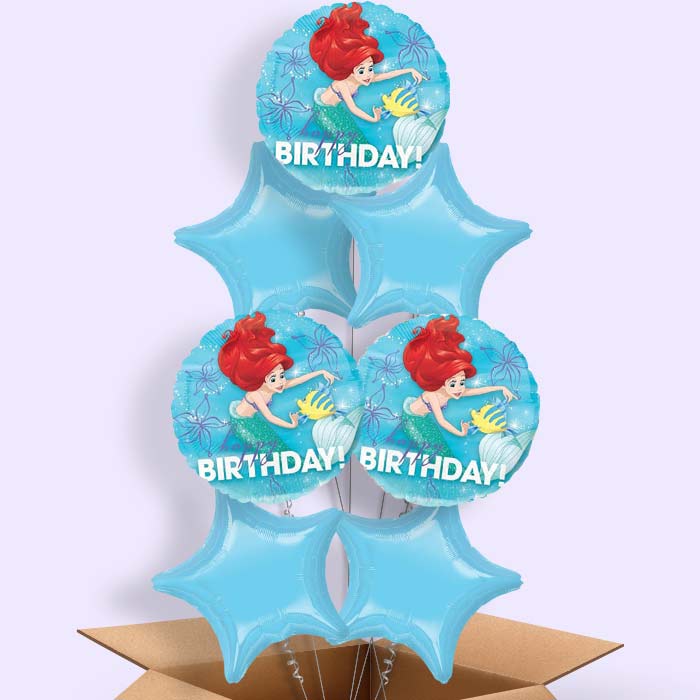 Ariel Birthday Balloons in a Box