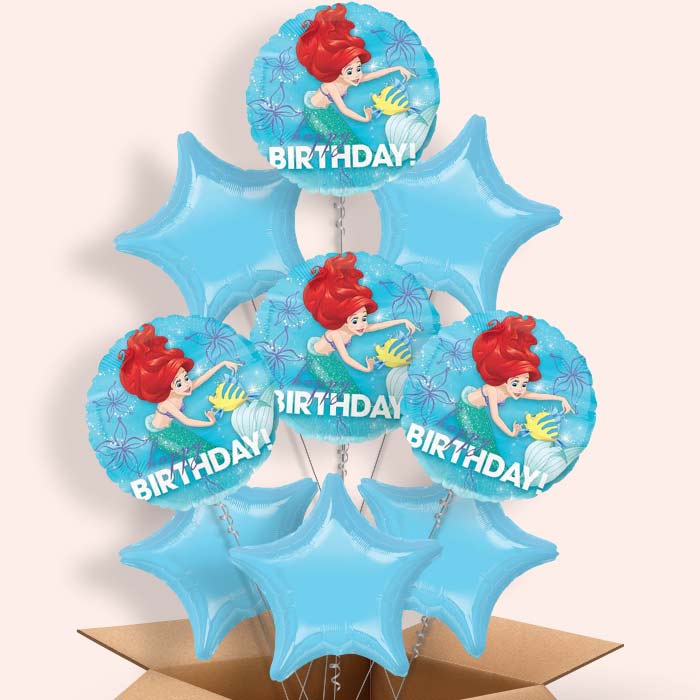Ariel Birthday Balloons in a Box