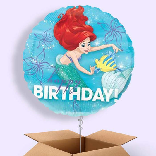 Ariel Birthday Balloons in a Box - 1 Balloon | Small Indoor Plants