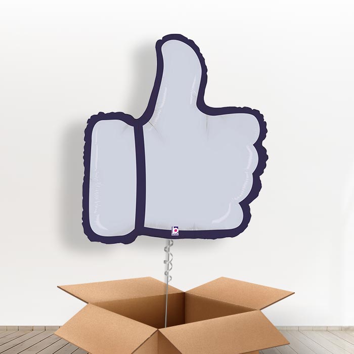 Giant Thumbs Up Balloon in a Box - With 3 Themed Balloons | Small Indoor Plants