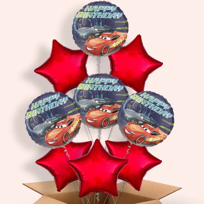 Disney Cars Birthday Balloons in a Box Gift - 9 Balloon | Small Indoor Plants
