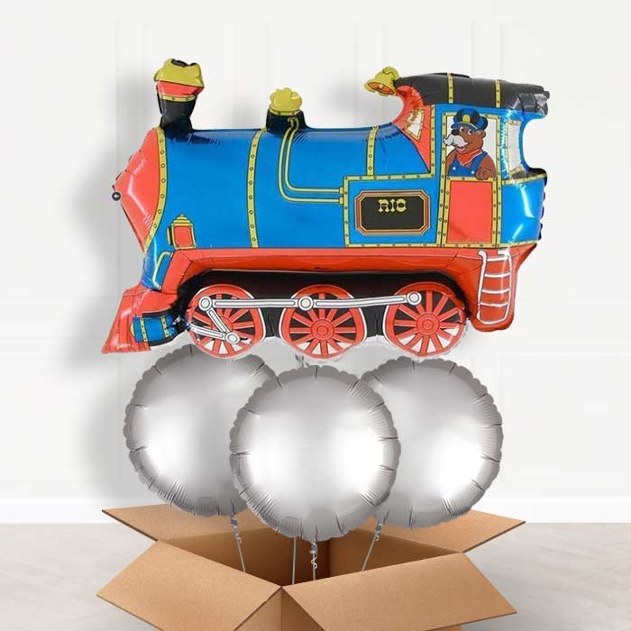 Giant Train Balloons in a Box - With 3 Plain Balloons | Small Indoor Plants